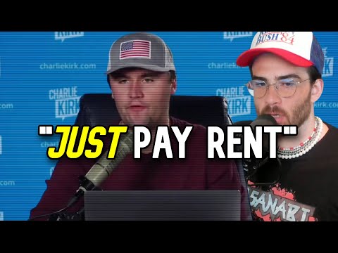 Thumbnail for Charlie Kirk says "Just Pay Rent"