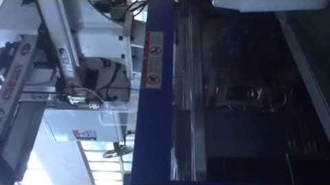 plastic food container manufacturing - standard picking robot for injection moulding machine