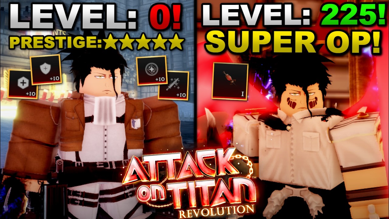 Starting From Level 0 With The Colossal Titan In Roblox Attack On