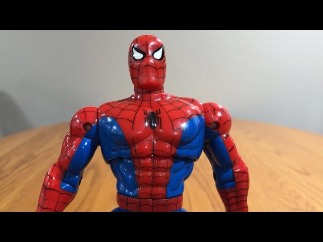 Super Poseable Spider-Man 10 Inch Version Toybiz Review - YouTube