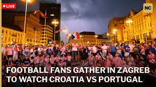 🔴LIVE: Football Fans Gather In Zagreb To Watch Croatia vs Portugal | AD1S