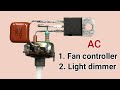 Easy AC motor controller/ Ac light dimmer circuit