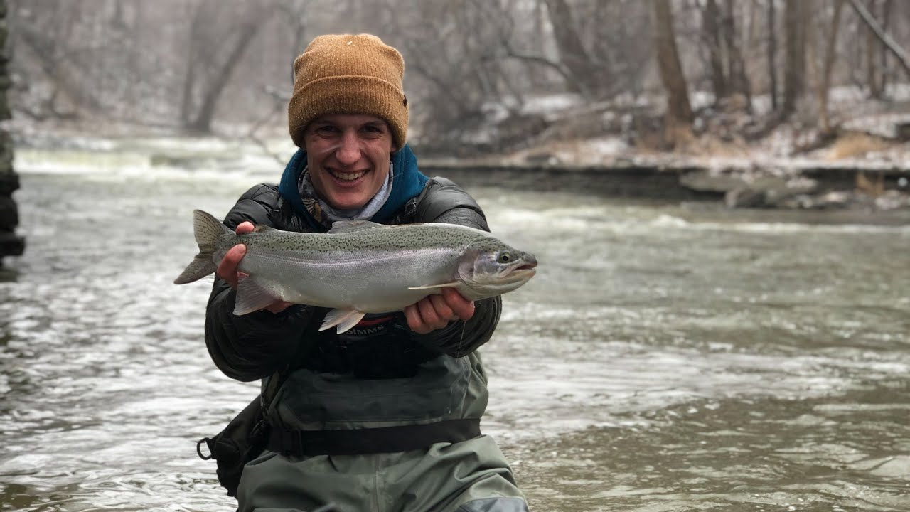 Winter Steelhead Fishing -- Fishing in the Elements!