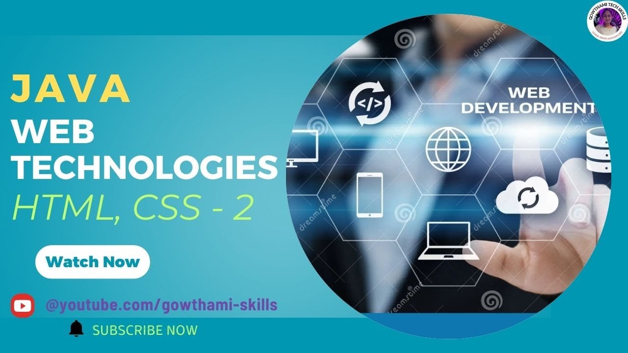 Day - 16: Java Web Technologies-2(HTML, CSS) - YouTube