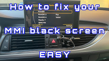 Audi A6 S6 C7 Mmi Screen Black How To Fix EASY