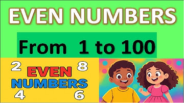 Learn Even Numbers from 1 to 100 |  Fun Math Lesson for Kids with Visuals & Voice
