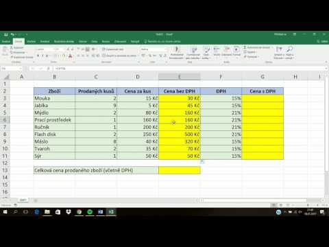 Video: Vzorec pro cenu prodaného zboží?