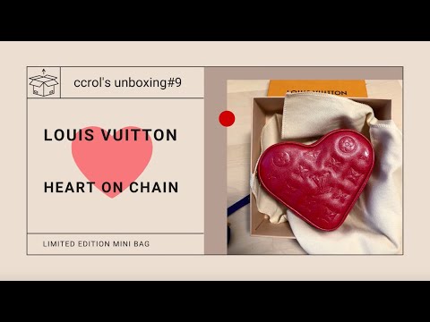 雜貨開箱#9】Louis Vuitton Heart on Chain #LV #handbag #heart #minibag 