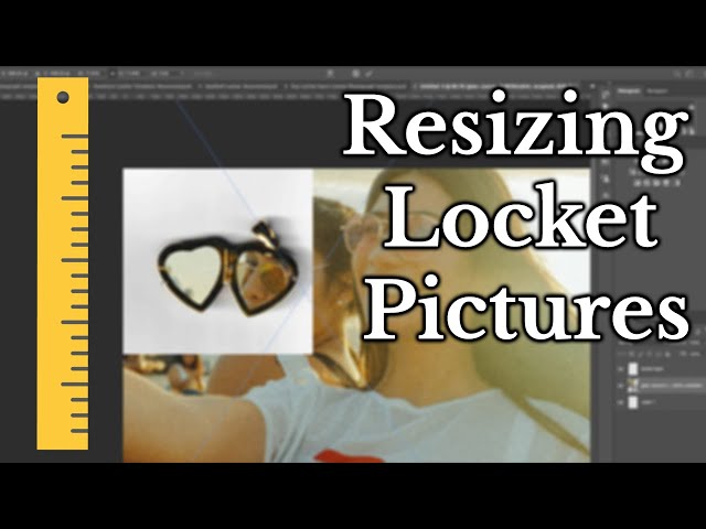 How to Resize Pictures for Any Locket Necklace!