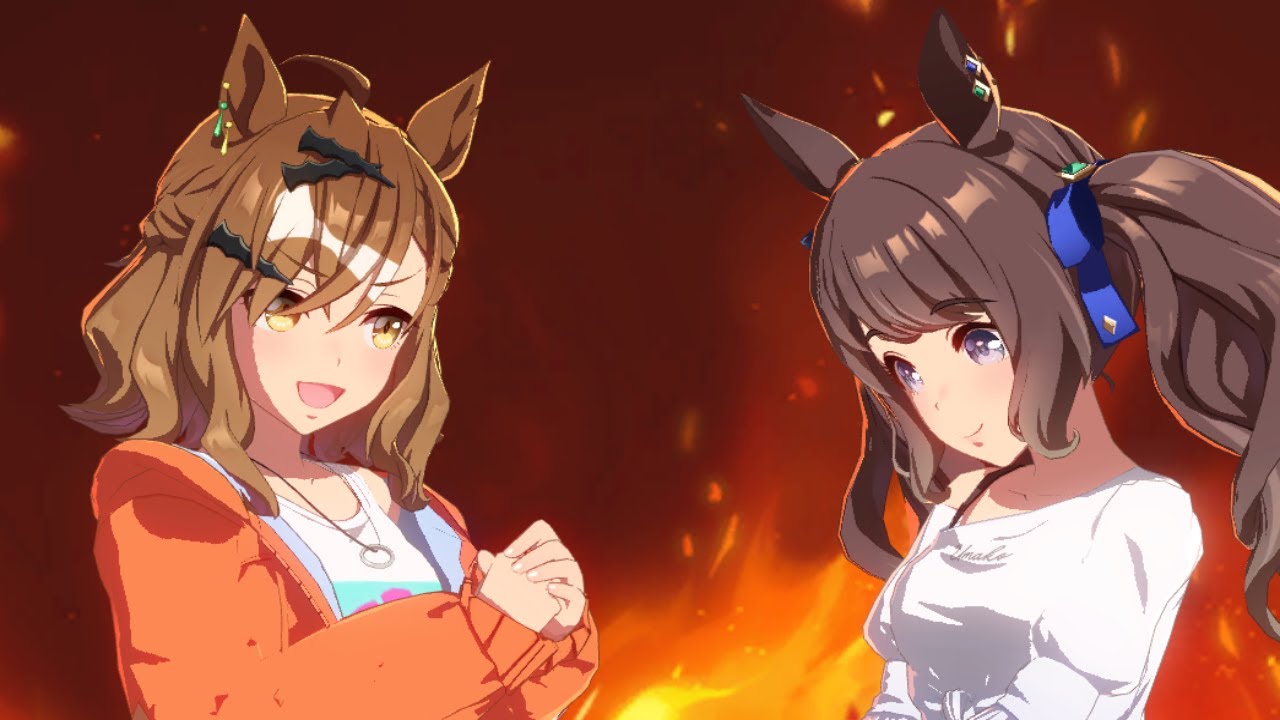ウマ娘】ジャングルポケットの足のケアをしてあげるトーセンジョーダン