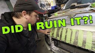 AUDI TT ART PROJECT  - Modifying the Front Bumper