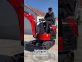 Mini excavators can be equipped with various attachments depending on different working conditions.