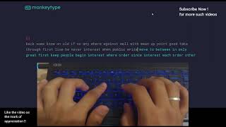 Zen Typing :  2 Minutes of Monkey Type Mastery with Soothing Key Impressions | Day 13