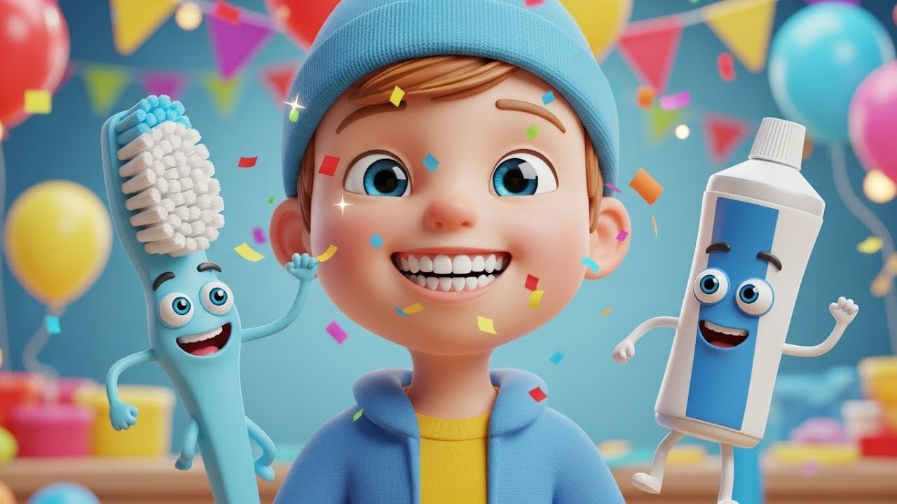 Brush Your Teeth Dance Song for Kids | Healthy Habits Song, Nursery Rhymes, Baby Songs & Kids Music