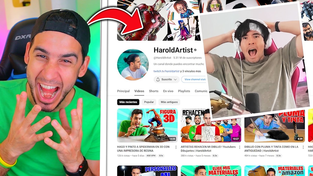 JUEGAGERMAN REACCIONA A MI CANAL HAROLDARTIST !