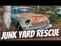 Abandoned 1956 Chevy Wagon Rescued From An Old Car Graveyard