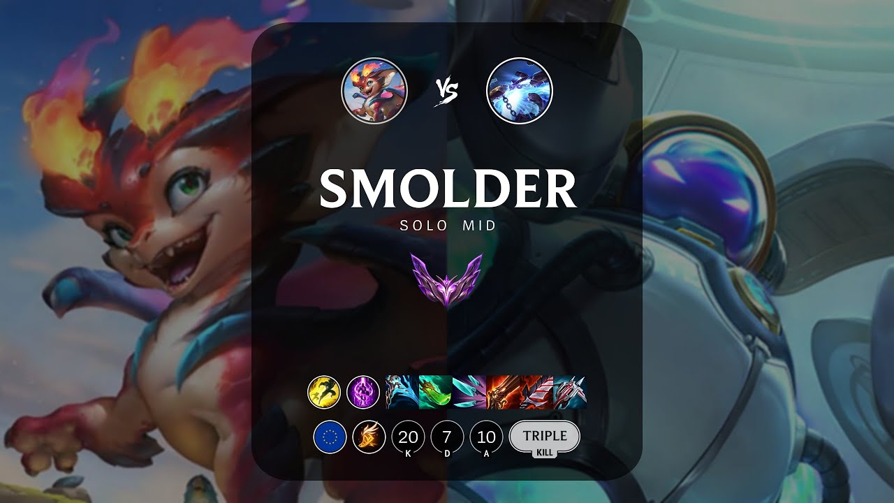Smolder Mid vs Xerath - EUW Master Patch 14.8 - YouTube