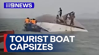 Multiple people dead after tourist boat capsizes in Vietnam | 9 News Australia