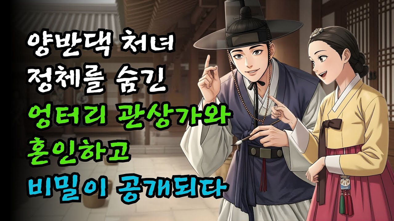 양반댁 처녀, 정체를 숨긴 엉터리 관상가와 혼인하다, 비밀 공개. 야담·민담·전설·설화·옛날이야기·오디오북