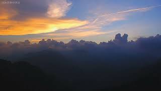 桃園即時影像-上巴陵 日落月落縮時攝影 2026-05-28 | Night Sky,Sunset Timelapse in Taoyuan City , Taiwan