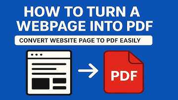 How to Turn a Webpage into PDF | Convert Website Page to PDF Easily