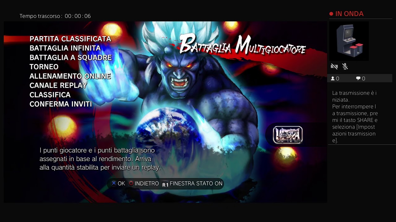 Trasmissione PS4 live di supportzero