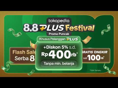 Promo Puncak 8.8 PLUS Festival!