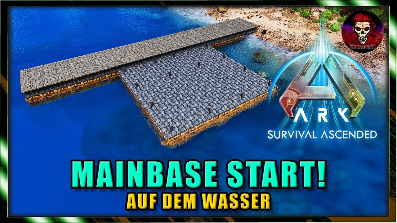 ARK Survival Ascended The Island | #11 | Start der Mainbase auf dem Wasser | Deutsch 