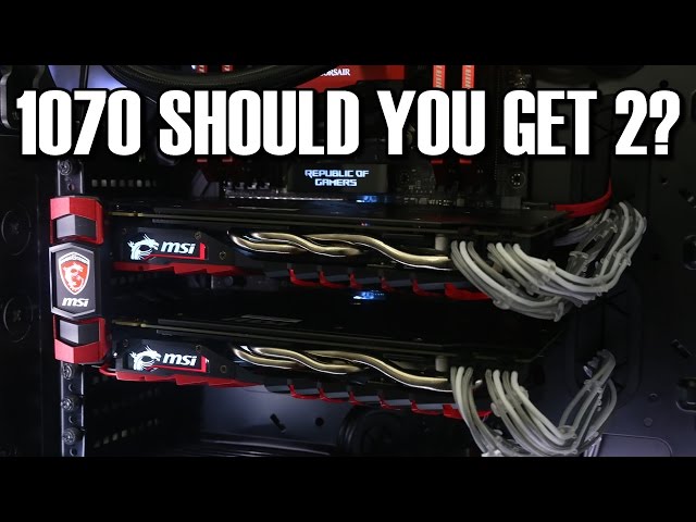MSI GeForce GTX 1070 グラフィックボード＋SLIケーブル MSI GTX 1070 SLI Review - YouTube