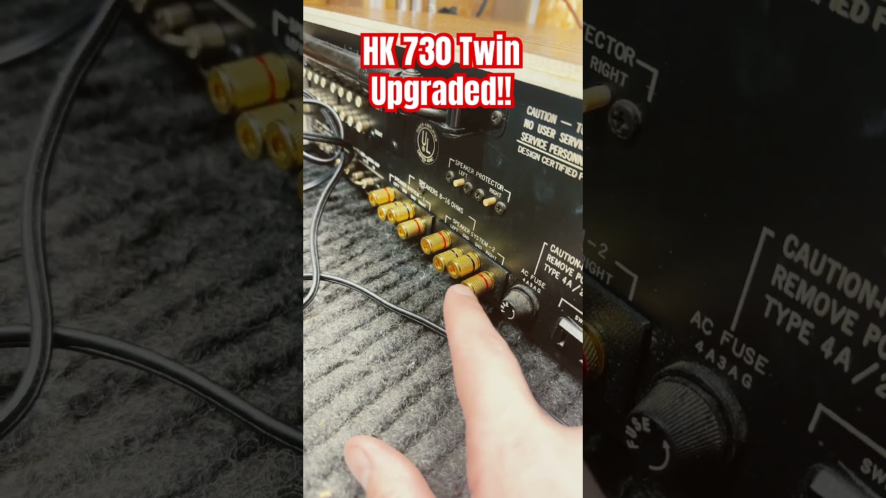 Harman Kardon 730 upgraded #retro #electronicsrepair #harmankardon #vintageaudio #woodworking #diy