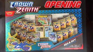 Pokémon Crown Zenith Sea & Sky Premium Collection Opening! I GOT THE CARD I WANTED ALREADY?!