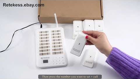 Retekess TD157 Restaurant Calling Queuing Wireless Pager System 16*Pagers