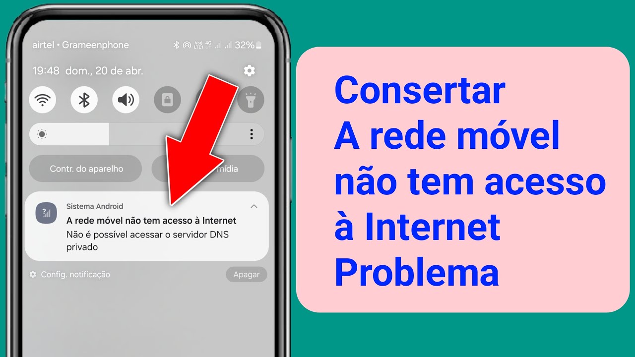 Consertar A rede móvel não tem acesso à Internet Não é possível acessar ...