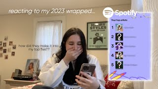 reacting to my spotify wrapped