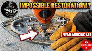 Impossible Electric Iron Restoration | Fixing Stripped Threads With Drill &amp; Tap