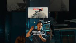 Cara bikin text di belakang object di Davinci Resolve