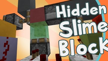 Minercaft Hidden SLIME BLOCK Launcher - How To Build