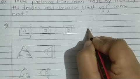 Ex.9C|chap.9 Shapes patterns and nets|how to draw patterns|CBSE class 5 maths|Oxford book