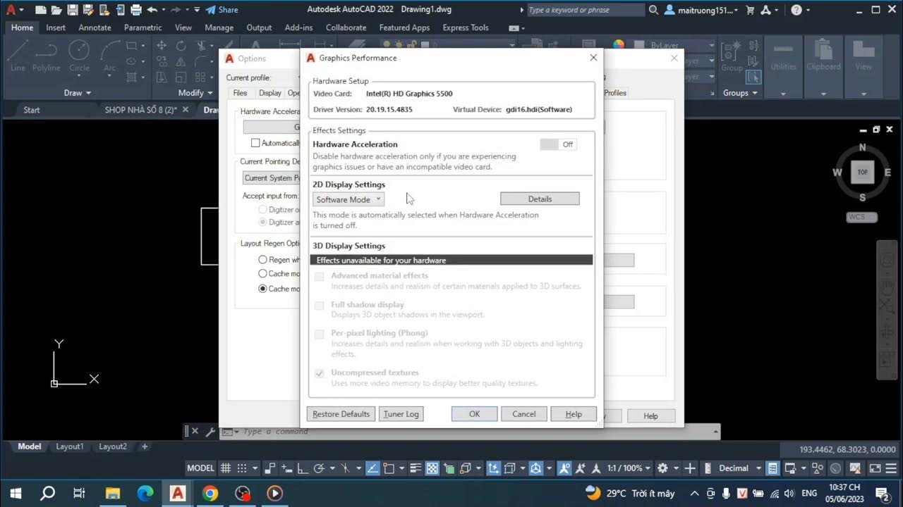 Bí quyết TĂNG TỐC và khắc phục hiện tượng GIẬT LÁT trong Autocad/LAGGING giúp bạn vẽ MƯỢT MÀ