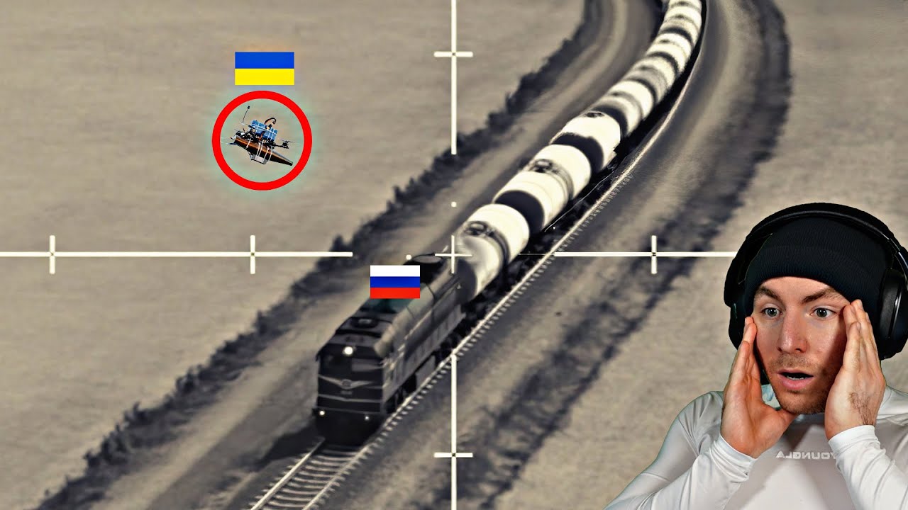Russian Fuel Train Caught in the Crosshairs — Ukrainian Drone Strike