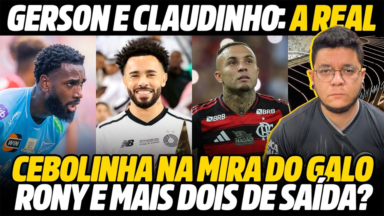GERSON, CLAUDINHO: A REAL • CEBOLINHA NO GALO? • MUDANÇA NA DIRETORIA | CAFÉ COM GEVES