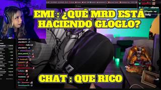 EMIKUKIS ENTRA AL STREAM DE GLOGLO JUSTO CUANDO ESTÁ MOSTRANDO EL POTO