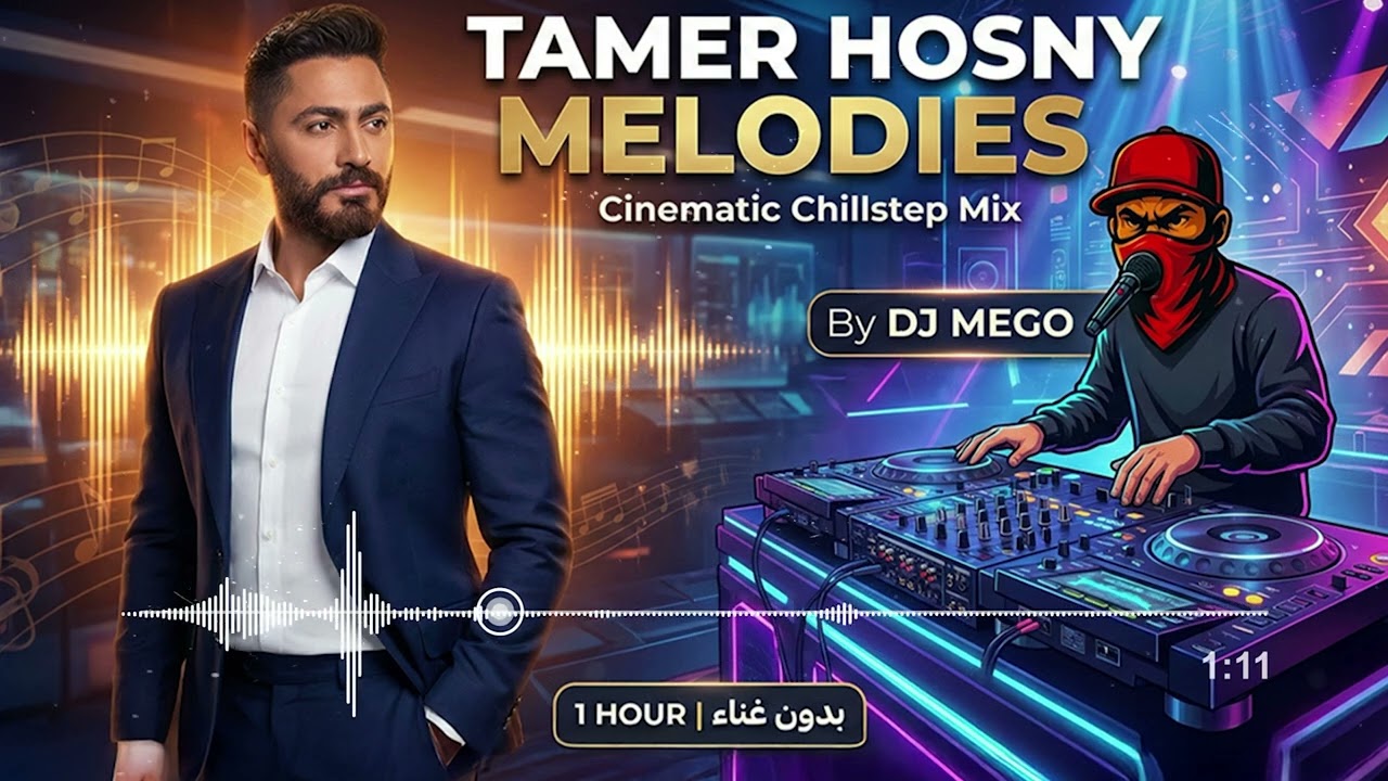 تامر حسني - ساعة من أروع الألحان العاطفية بدون غناء  | Tamer Hosny Instrumental - Emotional Mix 2026