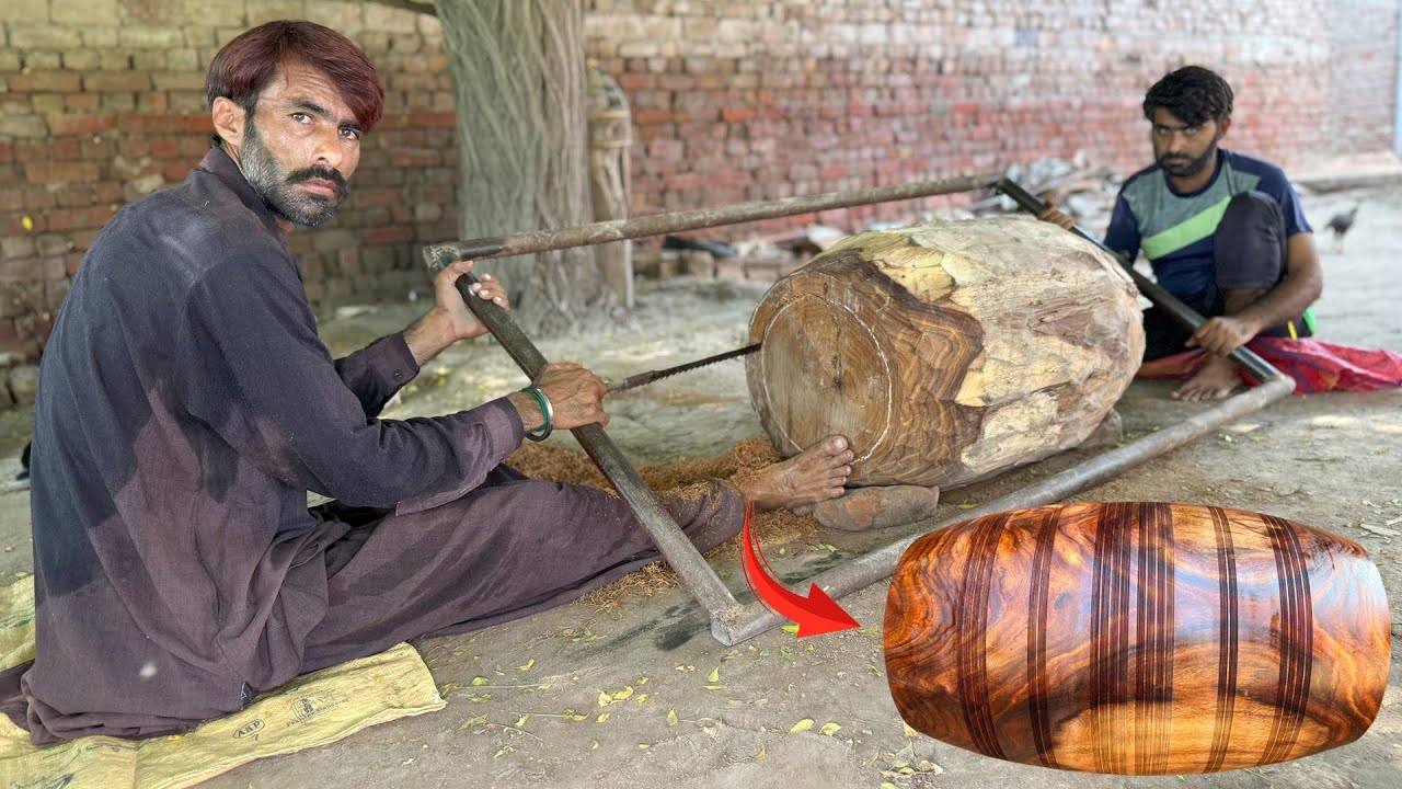 The Dying Art of Making Wooden Dhol by Hand – Last Craftsmen Show Their Skills!