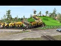 Lokomotif Tua Narik Mobil Menunggu Lokomotif Muda Narik TANK & Truk VOLVO ! REL ANOMALI PART #10