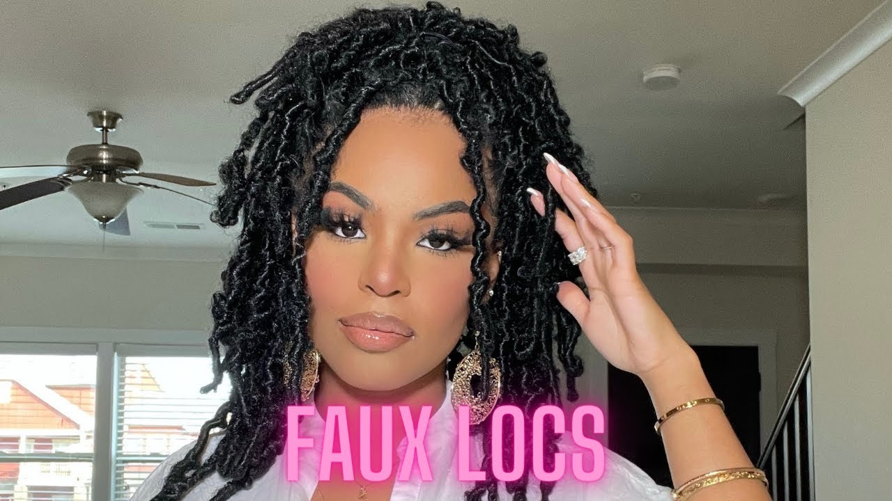 Crochet Faux Locs Install + Review Protective Hairstyle Butterfly