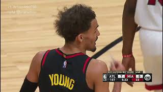 Trae Young and Jimmy Butler already going at it 👀 Early trash talk Profile