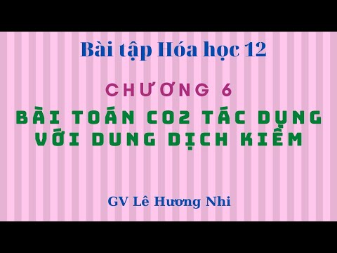 Video BÀI TOÁN CO2 TÁC DỤNG VỚI DUNG DỊCH KIỀM (CHƯƠNG 6-HÓA... - youtube