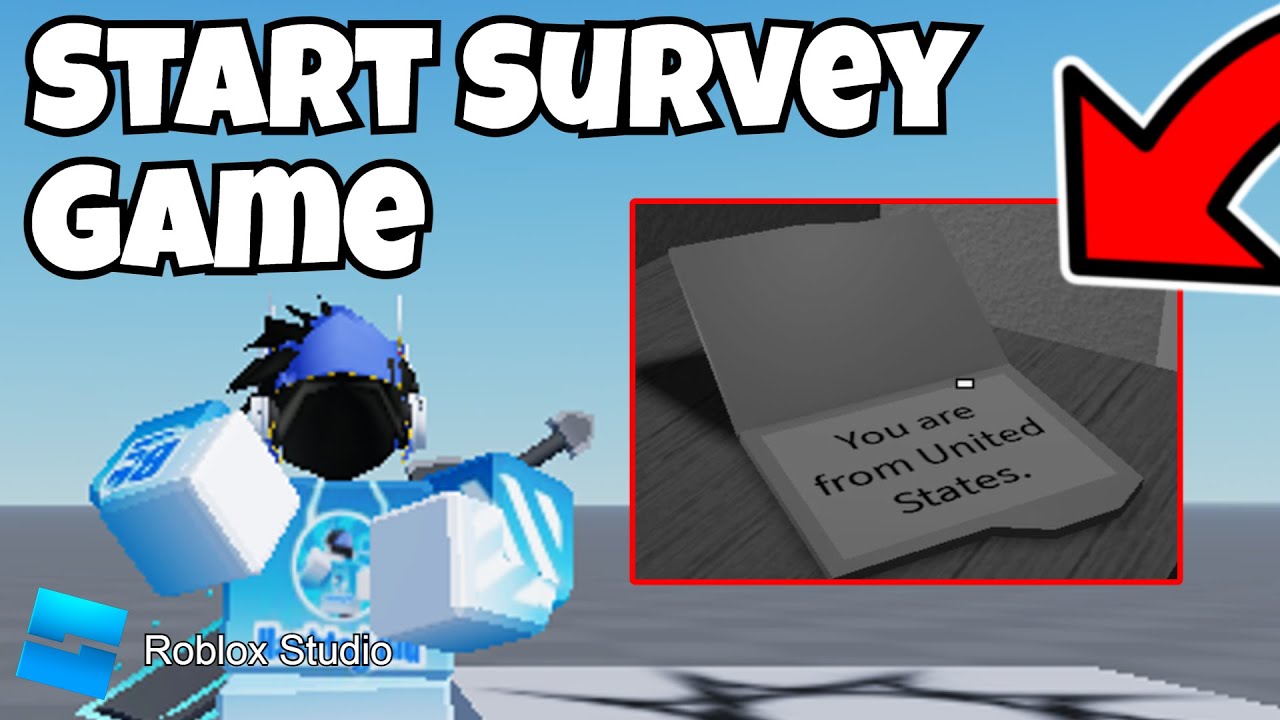 I finally play that survey thing on roblox