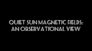 Quiet Sun magnetic fields: an observational view... screenshot 5